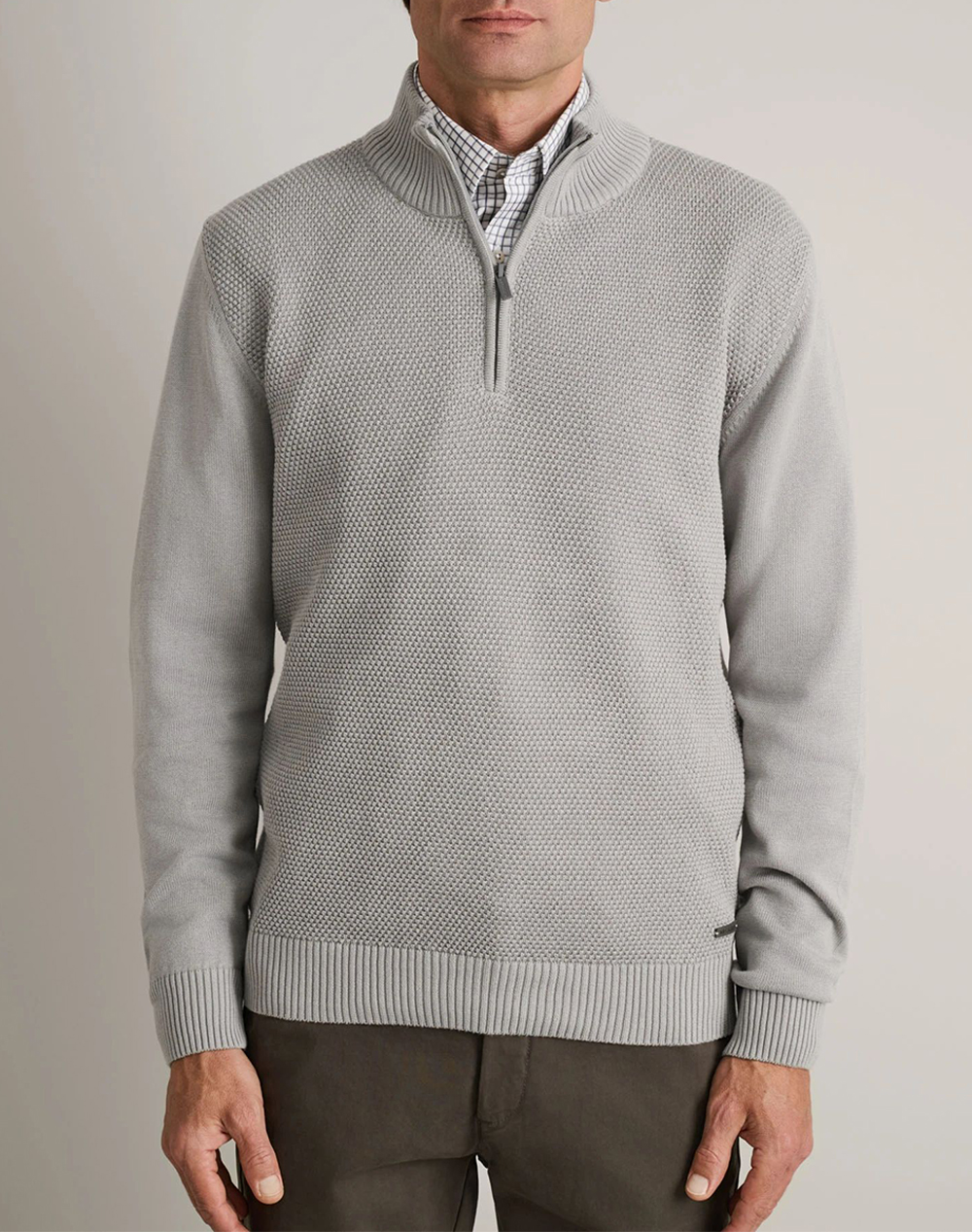 NAVY&GREEN ΠΛΕΚΤΟ ΒΑΜΒΑΚΕΡΟ ΛΟΥΠΕΤΟ ΜΕ ΦΕΡΜΟΥΑΡ 24YM.1009/LZ-GREY STONE Gray