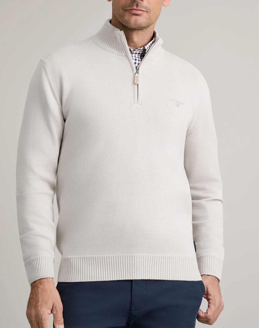 NAVY&GREEN ΠΛΕΚΤΟ ΒΑΜΒΑΚΕΡΟ ΛΟΥΠΕΤΟ ΜΕ ΦΕΡΜΟΥΑΡ 24YM.1027/LZ-ICE OffWhite