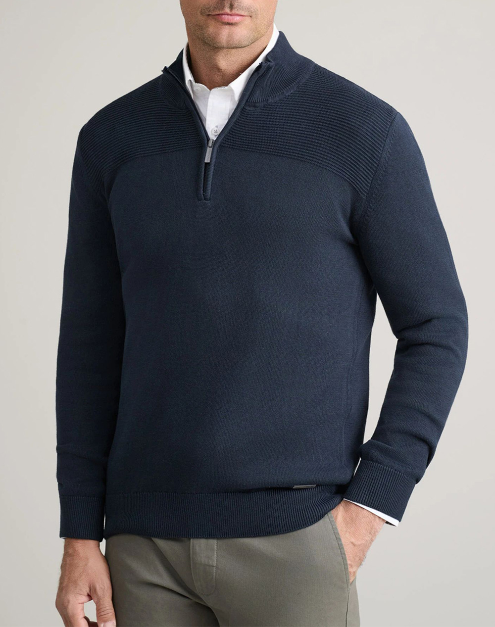 NAVY&GREEN ΠΛΕΚΤΟ-10GG COTTON 24YM.1020/1LZ-BLUE Blue