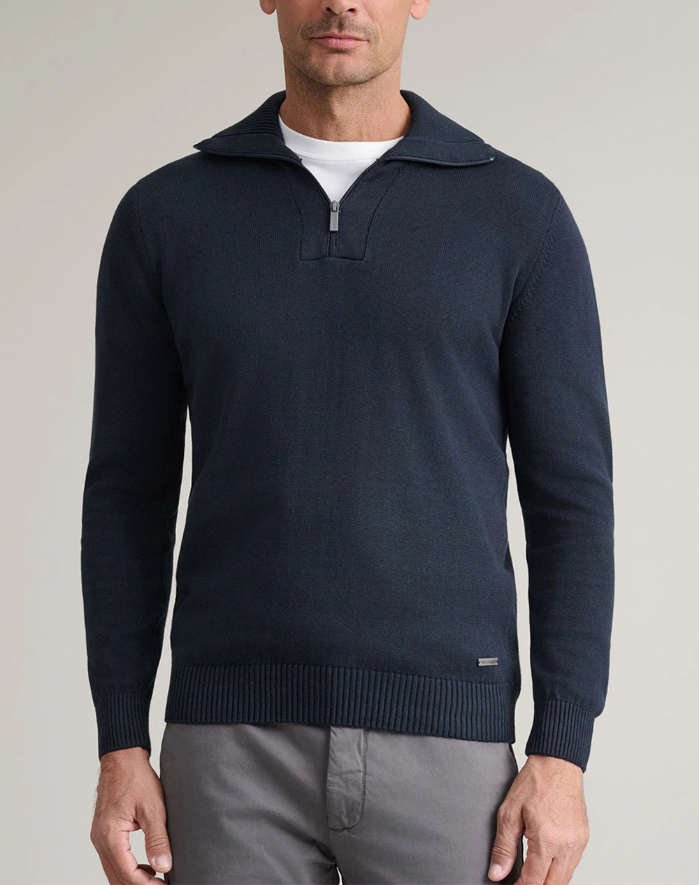 NAVY&GREEN ΠΛΕΚΤΟ-10GG COTTON 24YM.1020/2LZ-BLUE Blue