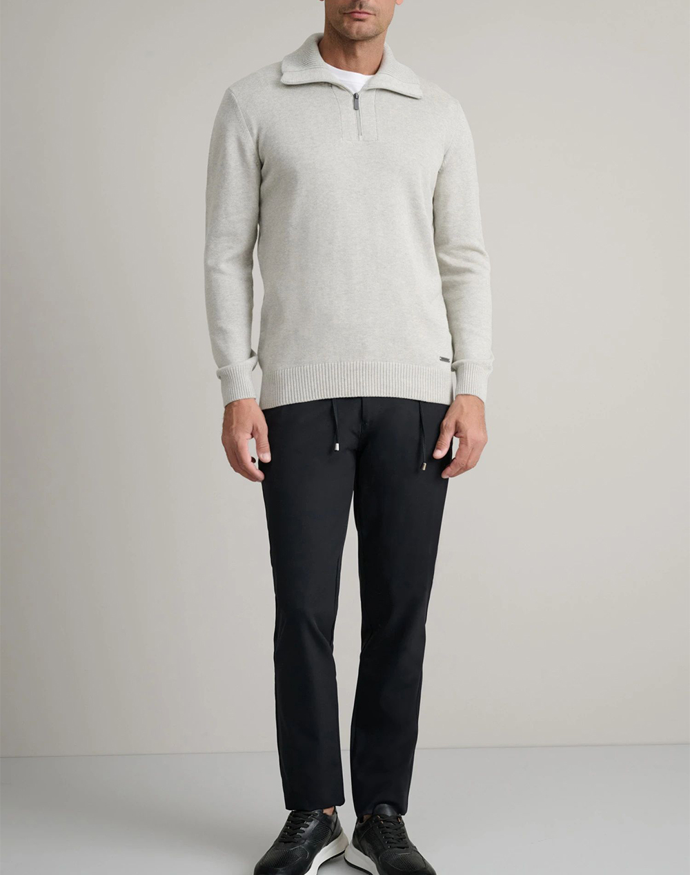 NAVY&GREEN ΠΛΕΚΤΟ-10GG COTTON 24YM.1020/2LZ-LT GREY LightGray φωτογραφία