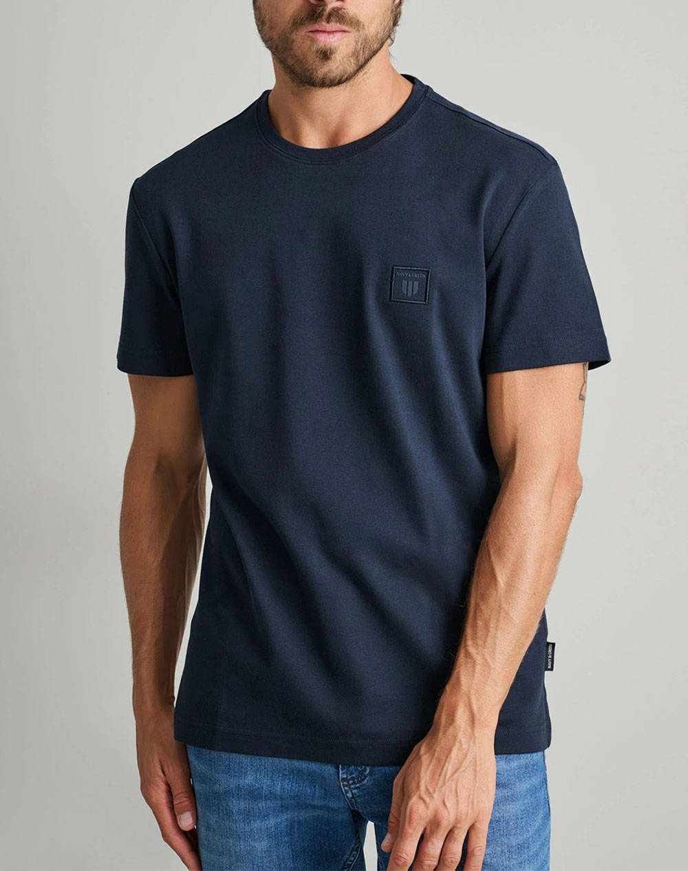 NAVY&GREEN T-SHIRTS 24EY.012/R.2-MARINE BLUE DarkBlue