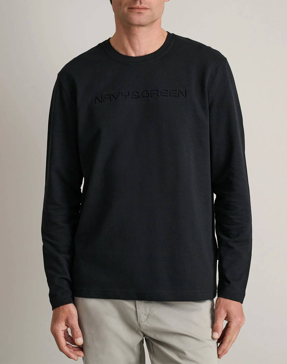 NAVY&GREEN NAVY&GREEN ΜΠΛΟΥΖΑ ΛΑΙΜΟΚΟΨΗ M/M 24TU.344/R-BLACK Black