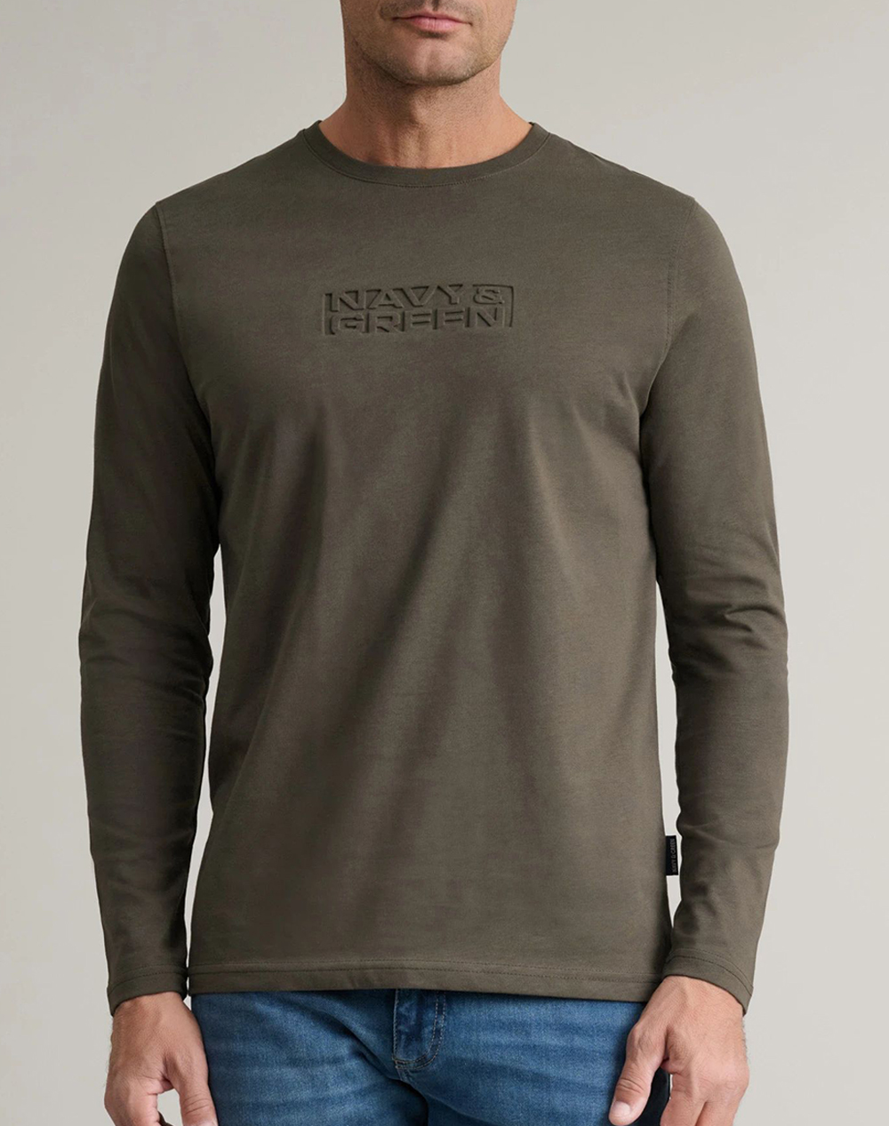 NAVY&GREEN ΜΠΛΟΥΖΑ ΛΑΙΜΟΚΟΨΗ M/M 24TU.329/2P.1-KHAKI Khaki