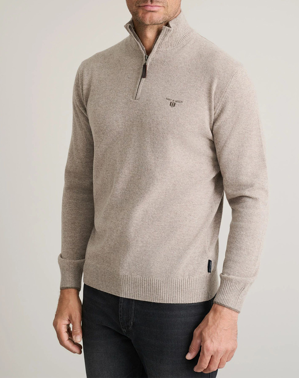 NAVY&GREEN ΠΛΕΚΤΟ ΛΟΥΠΕΤΟ ΦΕΡΜΟΥΑΡ 24AR.958/LZ.4-BEIGE GREY Biege