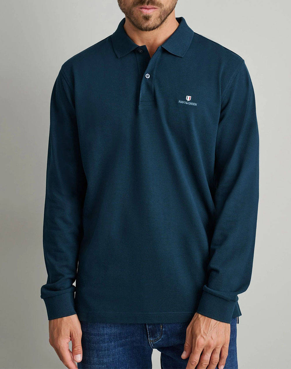 NAVY&GREEN POLO ΜΠΛΟΥΖΑΚΙ \ 24GE.500.8-DARK PETROL Petrol