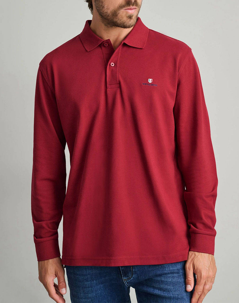 NAVY&GREEN POLO ΜΠΛΟΥΖΑΚΙ \ 24GE.500.8-MERLOT RedWine