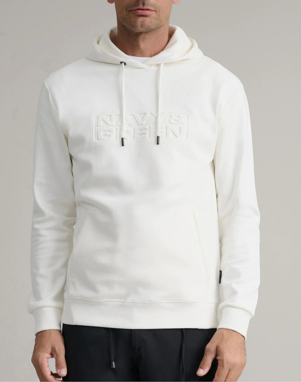 NAVY&GREEN ΜΠΛΟΥΖΑ ΦΟΥΤΕΡ ΜΕ ΚΟΥΚΟΥΛΑ 24TU.328/2H.1-OFF WHITE OffWhite