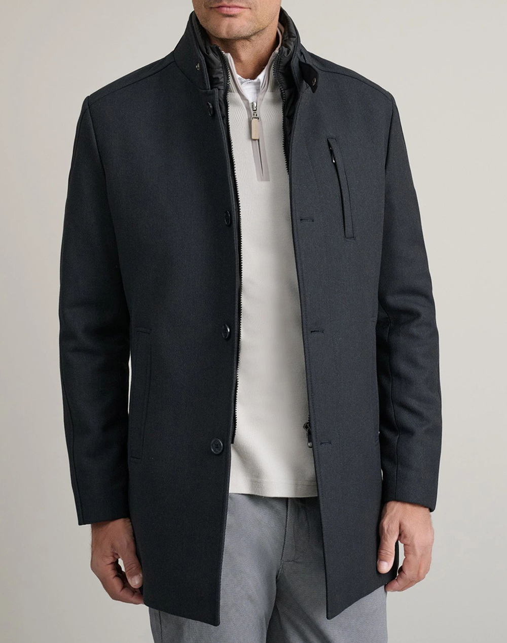 NAVY&GREEN NAVY&GREEN ΗΜΙΠΑΛΤΟ 24DD.040.2-GREY BLUE DarkSlateGrey