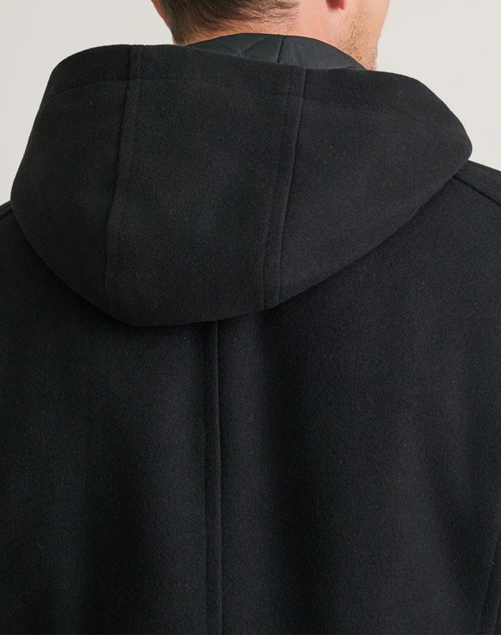 NAVY&GREEN ΗΜΙΠΑΛΤΟ ΜΕ ΚΟΥΚΟΥΛΑ 24SC.2182/CH-BLACK Black φωτογραφία