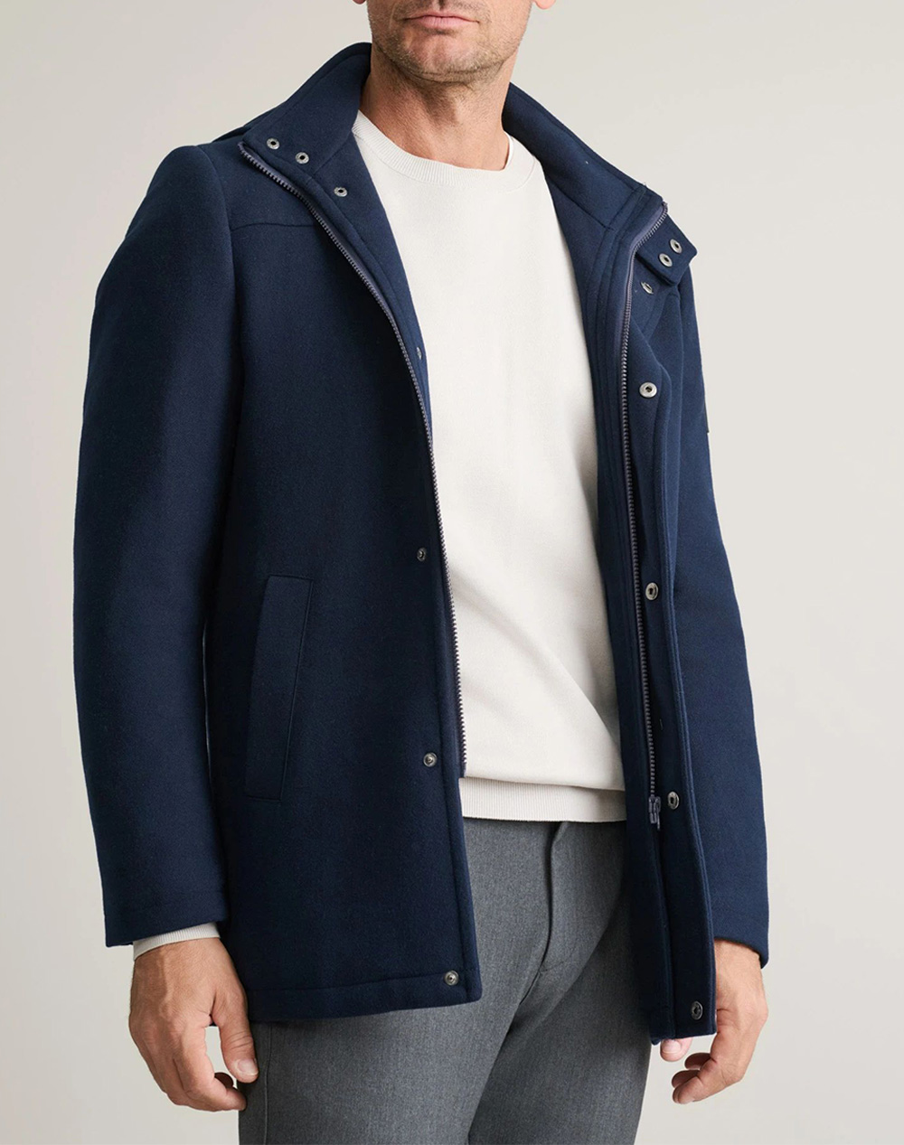 NAVY&GREEN NAVY&GREEN ΗΜΙΠΑΛΤΟ ΜΕ ΚΟΥΚΟΥΛΑ 24SC.2182/CH-NAVY NavyBlue