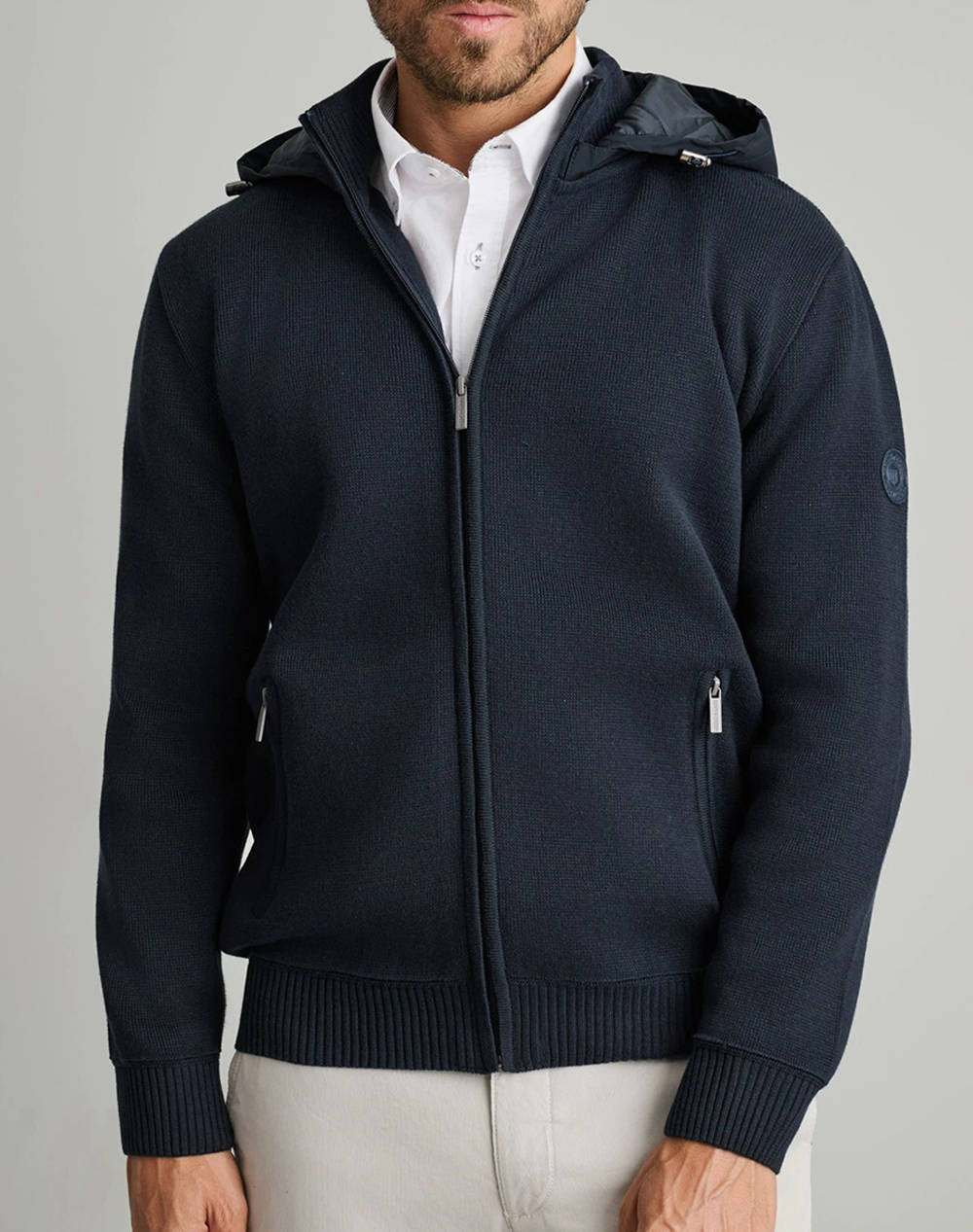 NAVY&GREEN ΖΑΚΕΤΑ ΠΛΕΚΤΗ 24YM.979/GZH.2-BLUE DarkBlue