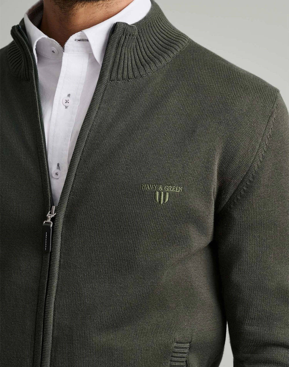 NAVY&GREEN ΖΑΚΕΤΑ ΠΛΕΚΤΗ 24YM.454/GZ.6-DEEPEST GREEN DarkGreen φωτογραφία