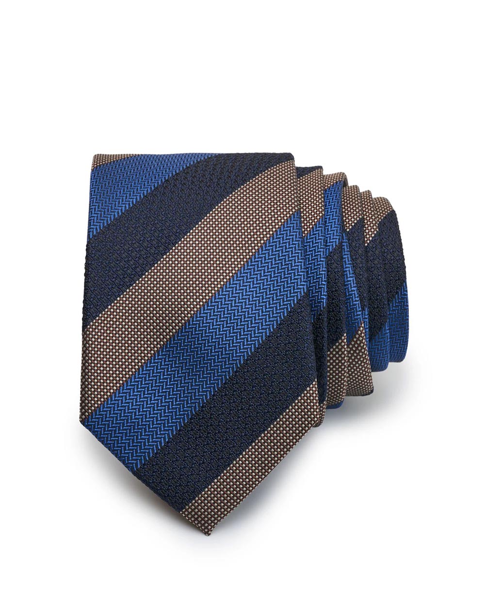 NAVY&GREEN NAVY&GREEN ΓΡΑΒΑΤΕΣ 24GR.006-DK BLUE/RAF/BROWN Multi