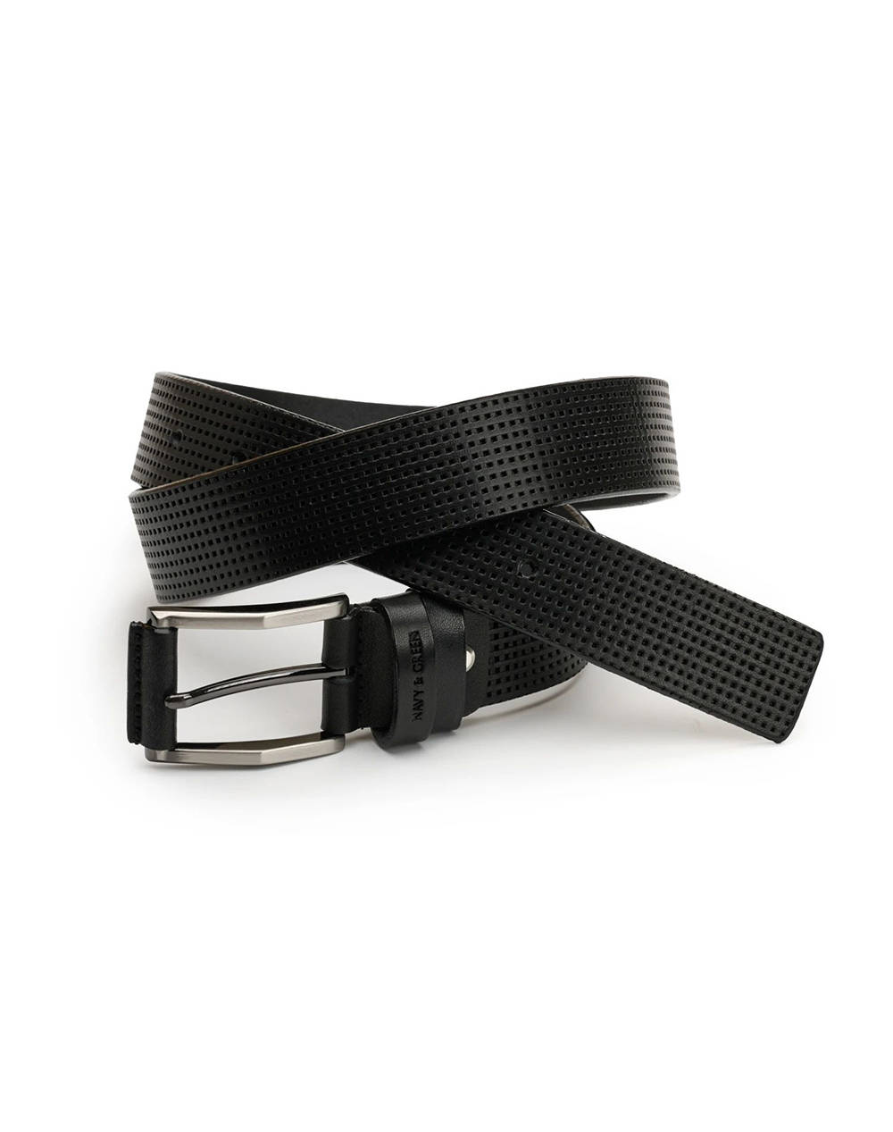 NAVY&GREEN ZΩNH ΔΕΡΜΑΤΙΝΗ 24VZ.SB3724.4-BLACK Black