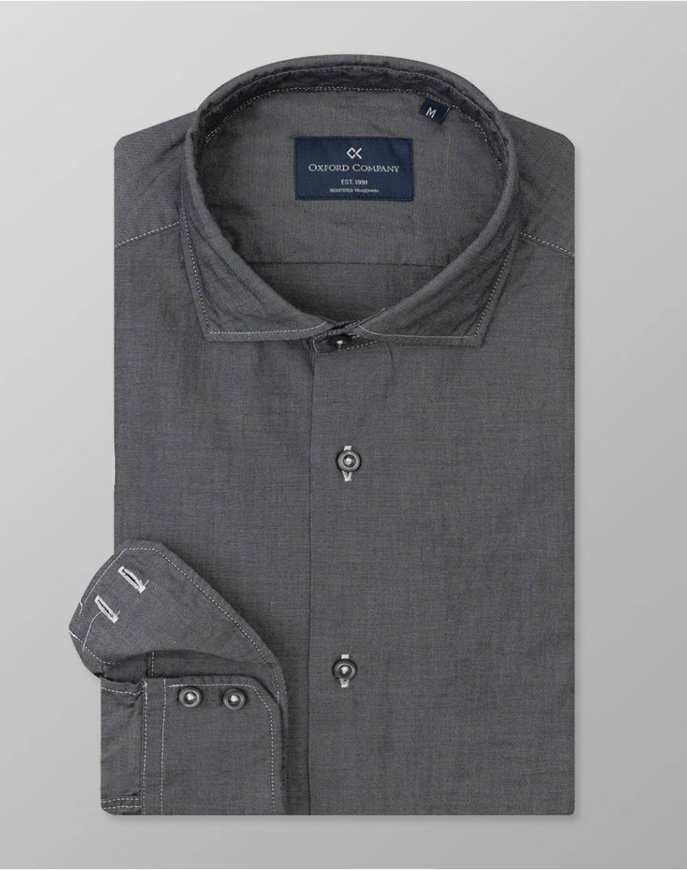 OXFORD COMPANY ROMEO SLIM FIT ΠΟΥΚΑΜΙΣΟ J111-RY21.02-02 DarkSlateGrey