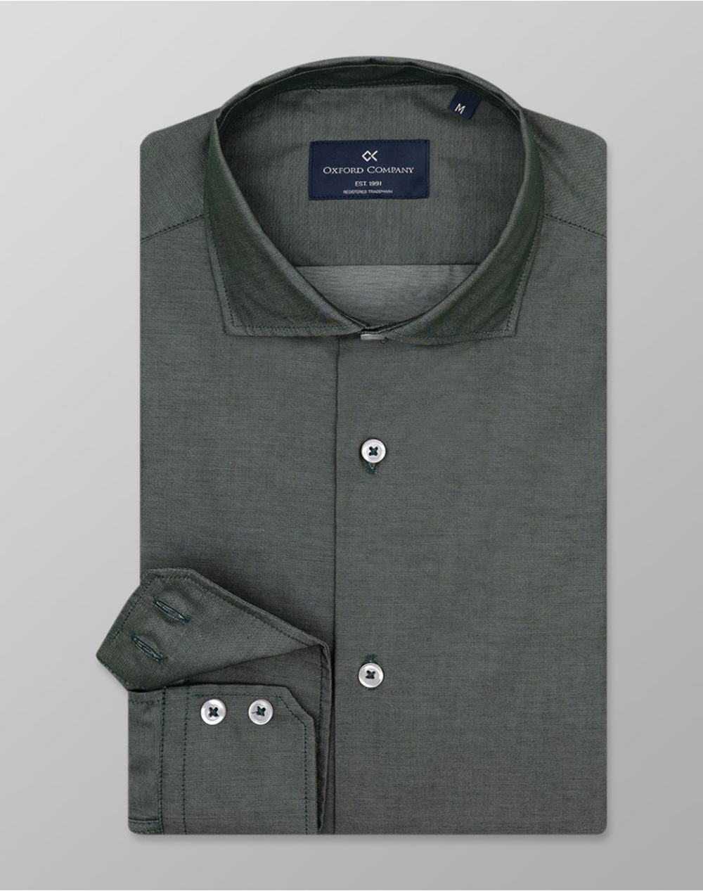 OXFORD COMPANY ROMEO SLIM FIT ΠΟΥΚΑΜΙΣΟ T110-RY21.03-03 DarkGreen