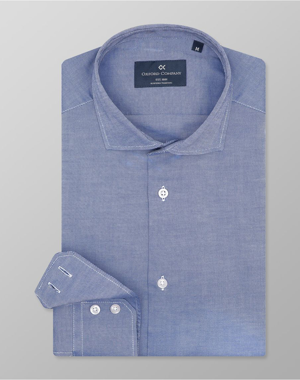 OXFORD COMPANY ROMEO SLIM FIT ΠΟΥΚΑΜΙΣΟ O111-RY21.03-03 Blue