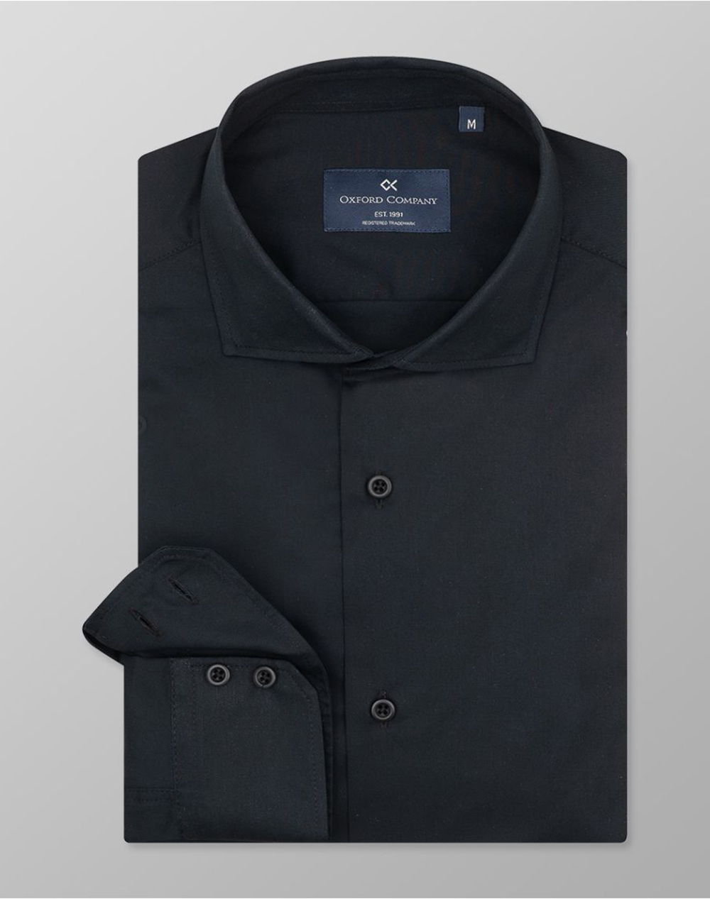 OXFORD COMPANY ROMEO SLIM FIT ΠΟΥΚΑΜΙΣΟ T110-RY21.08-08 Black