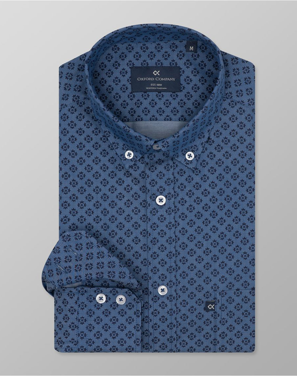 OXFORD COMPANY BUTTON DOWN SLIM FIT 100%BAMBAKI ΥΠΟΚΑΜΙΣΟ J140-BY11.02-02 Mixed