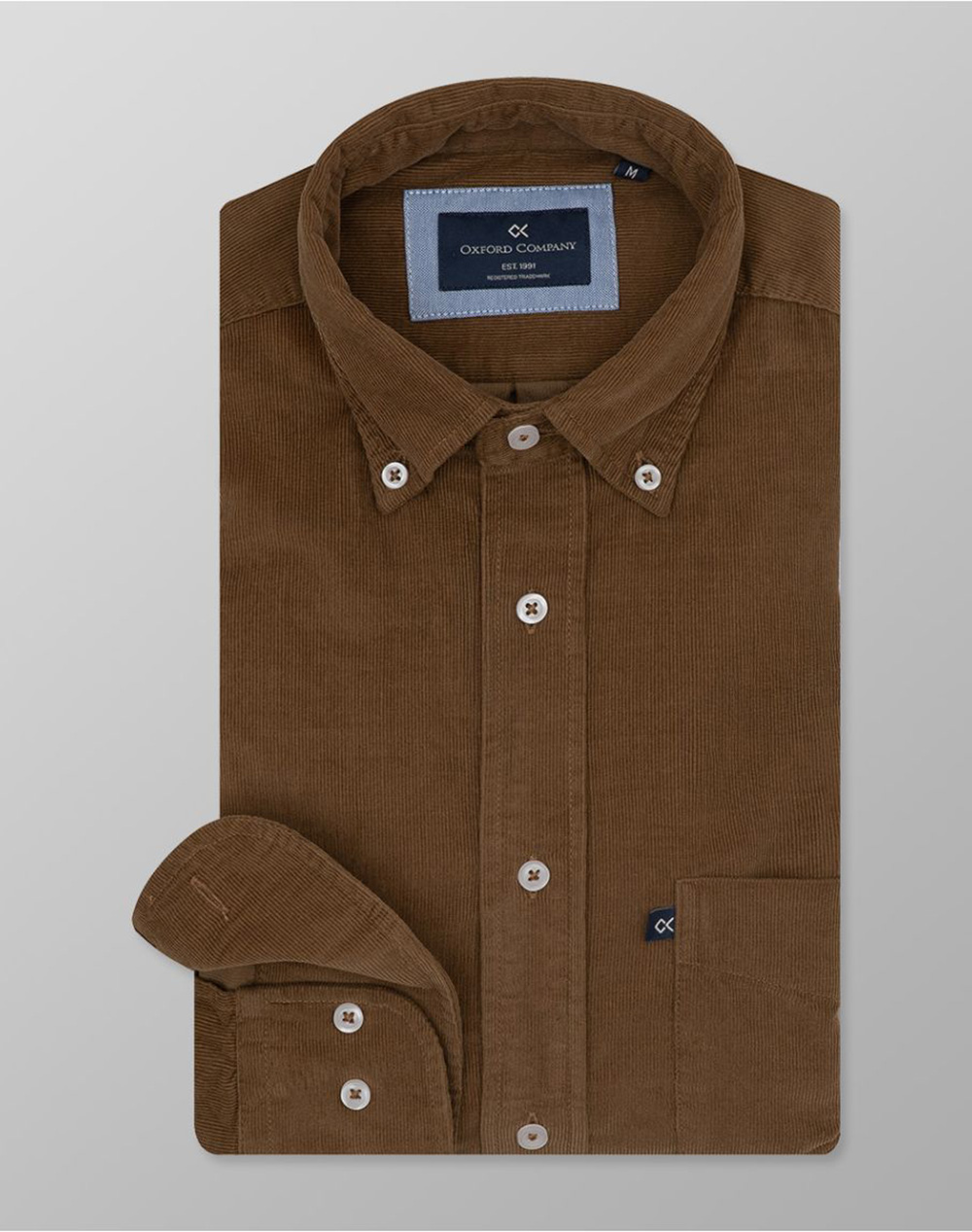 OXFORD COMPANY BUTTON DOWN 100%BAMBAKI ΥΠΟΚΑΜΙΣΟ K311-BY10.02-02 Cappuccino