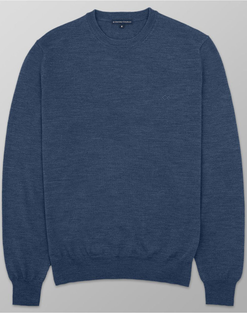 OXFORD COMPANY OXFORD COMPANY COLLEGE 100%MERINOS ΠΛΕΚTO X507-MU20.02-02 Indigo