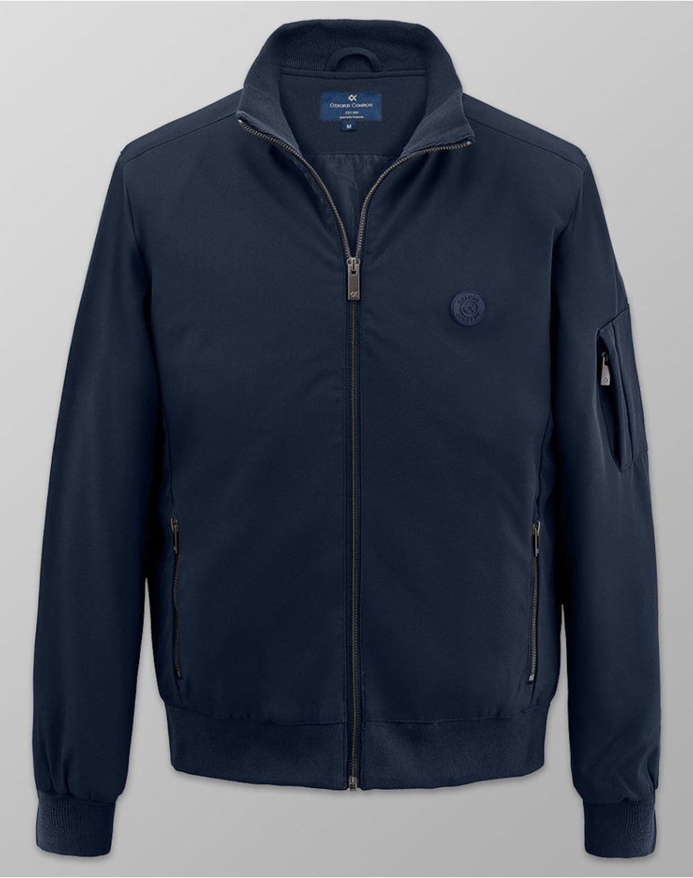 OXFORD COMPANY CARDIGAN ZIP 92%POLYESTER-8%SPANDEX ΜΠΟΥΦΑΝ F214-JY60.01-01 DarkBlue