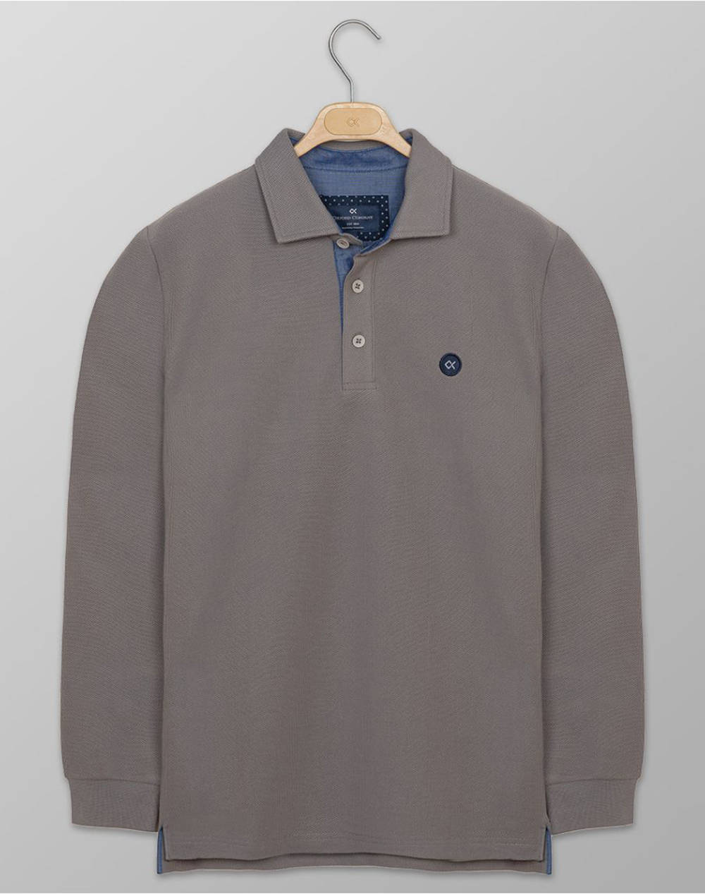 OXFORD COMPANY POLO MM ΜΠΛΟΥΖΑ P617-PY50.34-34 Gray