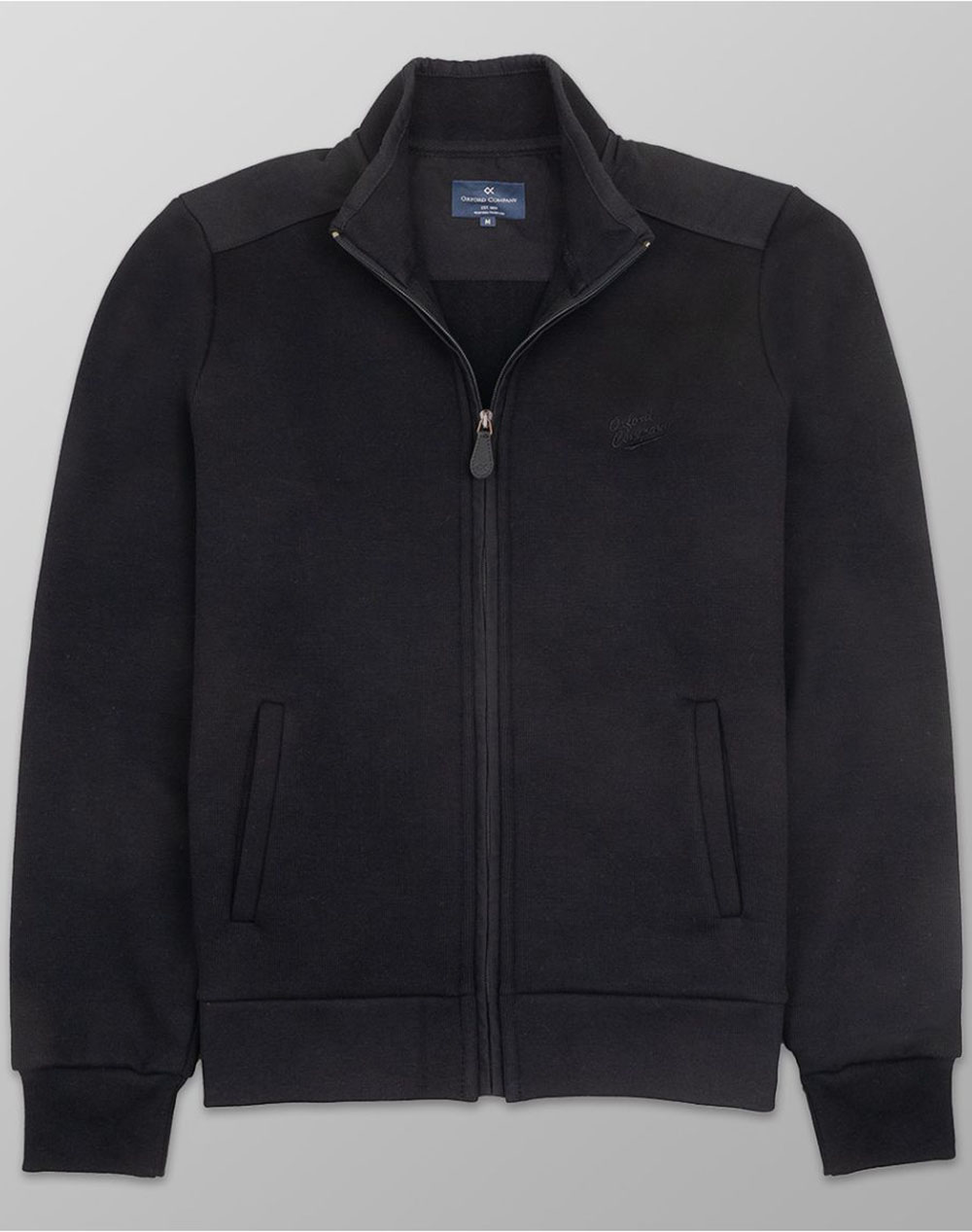 OXFORD COMPANY CARDIGAN ZIP F213-JY60.07-07 Black