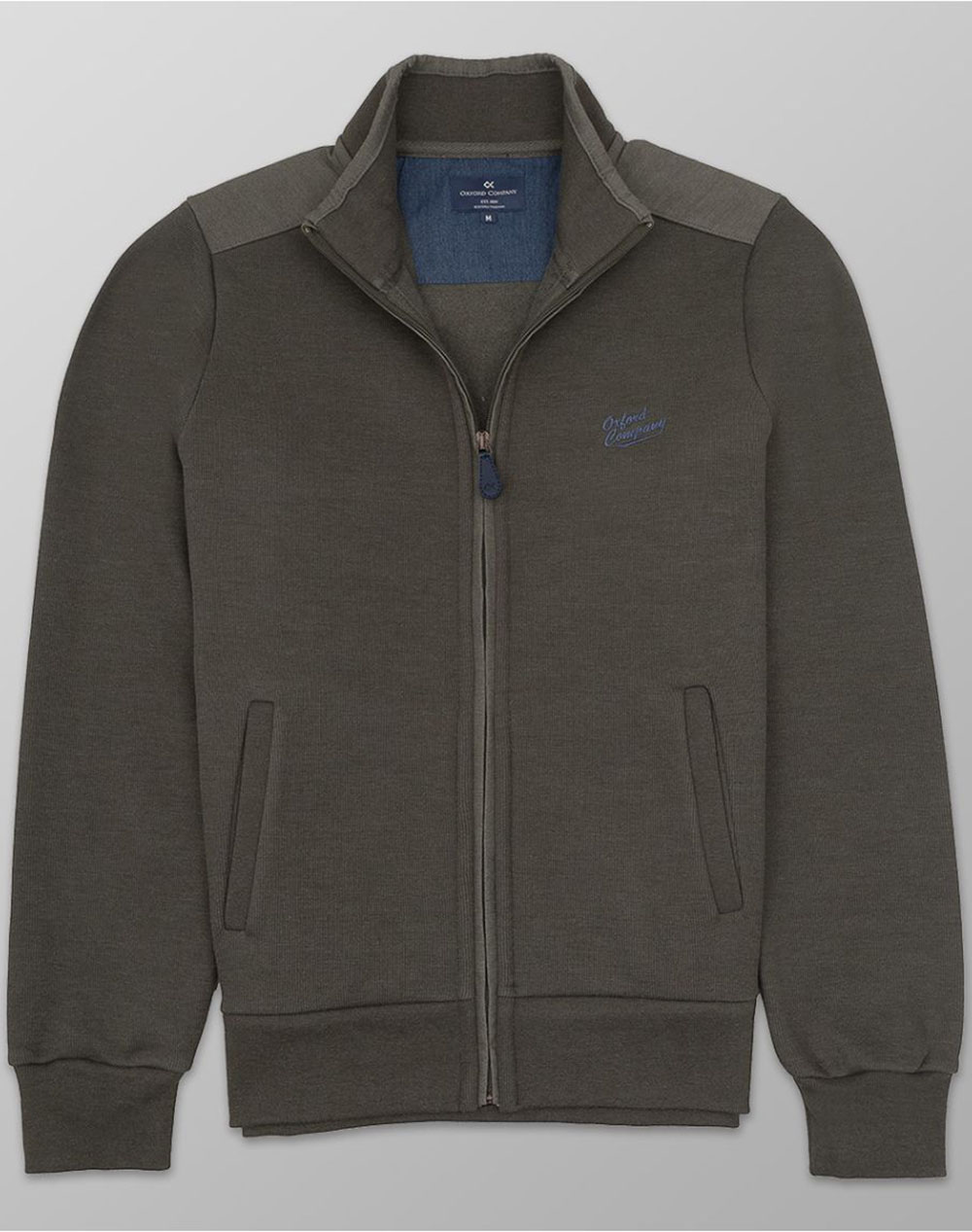 OXFORD COMPANY CARDIGAN ZIP F213-JY60.04-04 Olive
