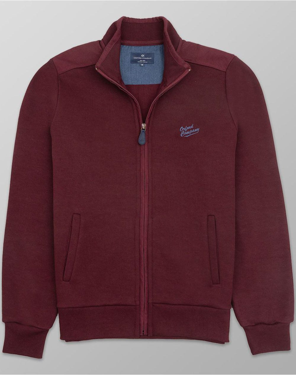 OXFORD COMPANY CARDIGAN ZIP F213-JY60.05-05 Bordeux