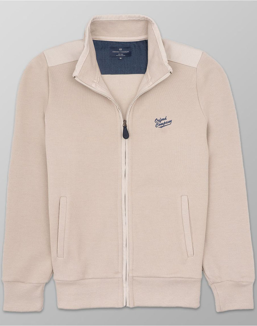OXFORD COMPANY CARDIGAN ZIP F213-JY60.03-03 Biege