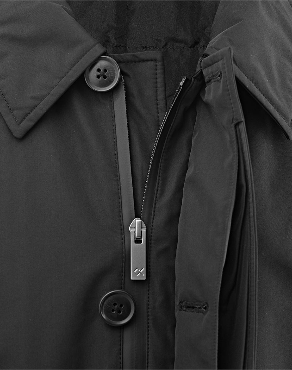 OXFORD COMPANY TRENCH COAT A810-CY21.02-02 Black φωτογραφία