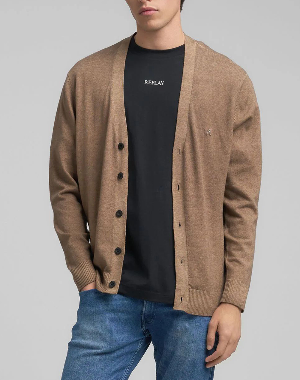 REPLAY ΠΛΕΚΤΟ UK4856.000.G21901-225 SandyBrown