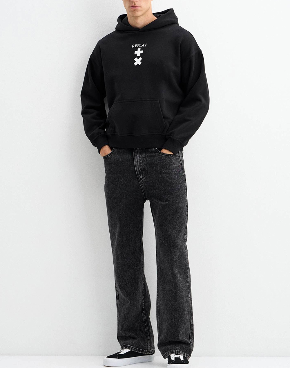 REPLAY ΦΟΥΤΕΡ MMG367.000.23960-098 Black φωτογραφία