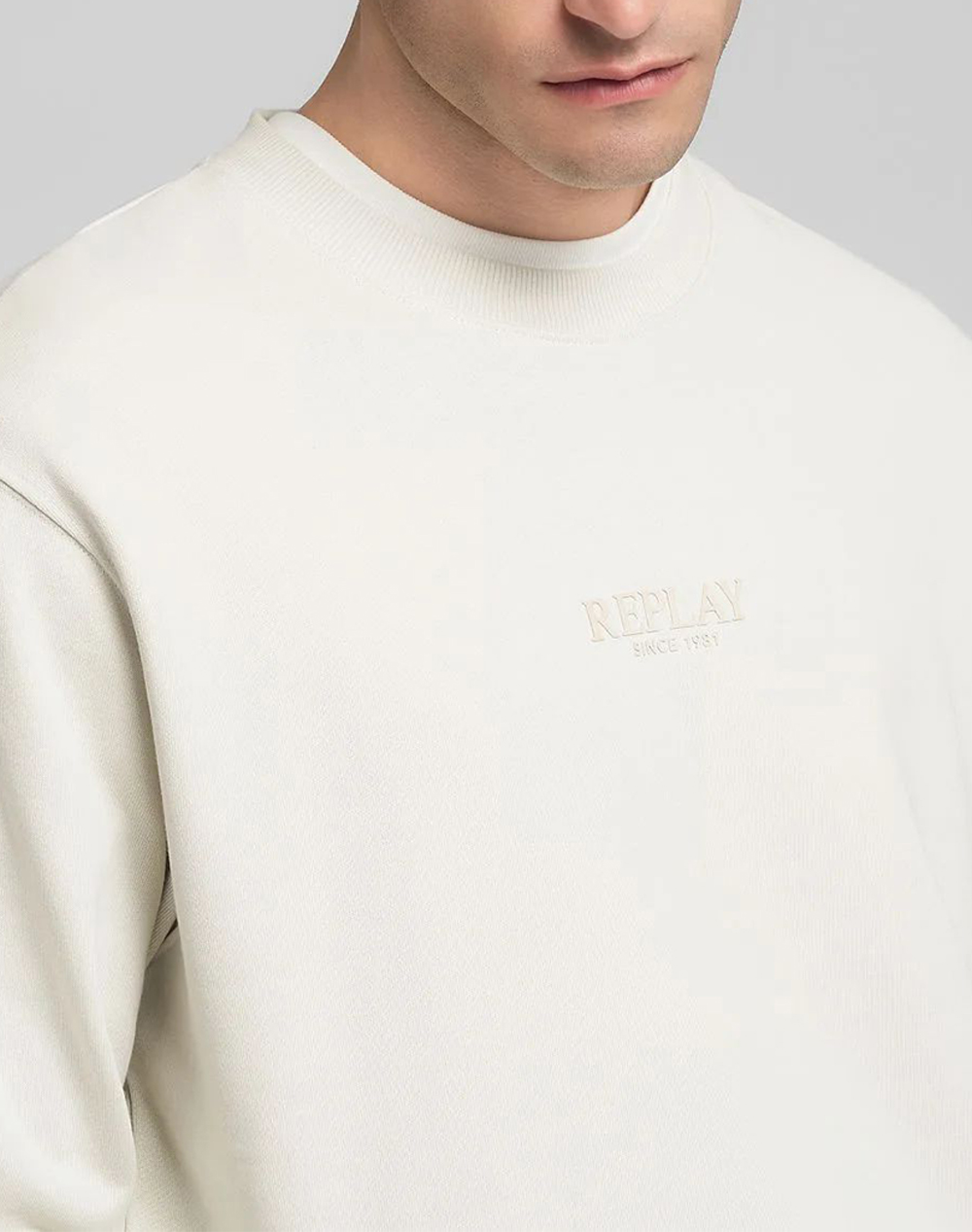 REPLAY ΦΟΥΤΕΡ (FLEECE) M3187 .000.23802-985 OffWhite φωτογραφία