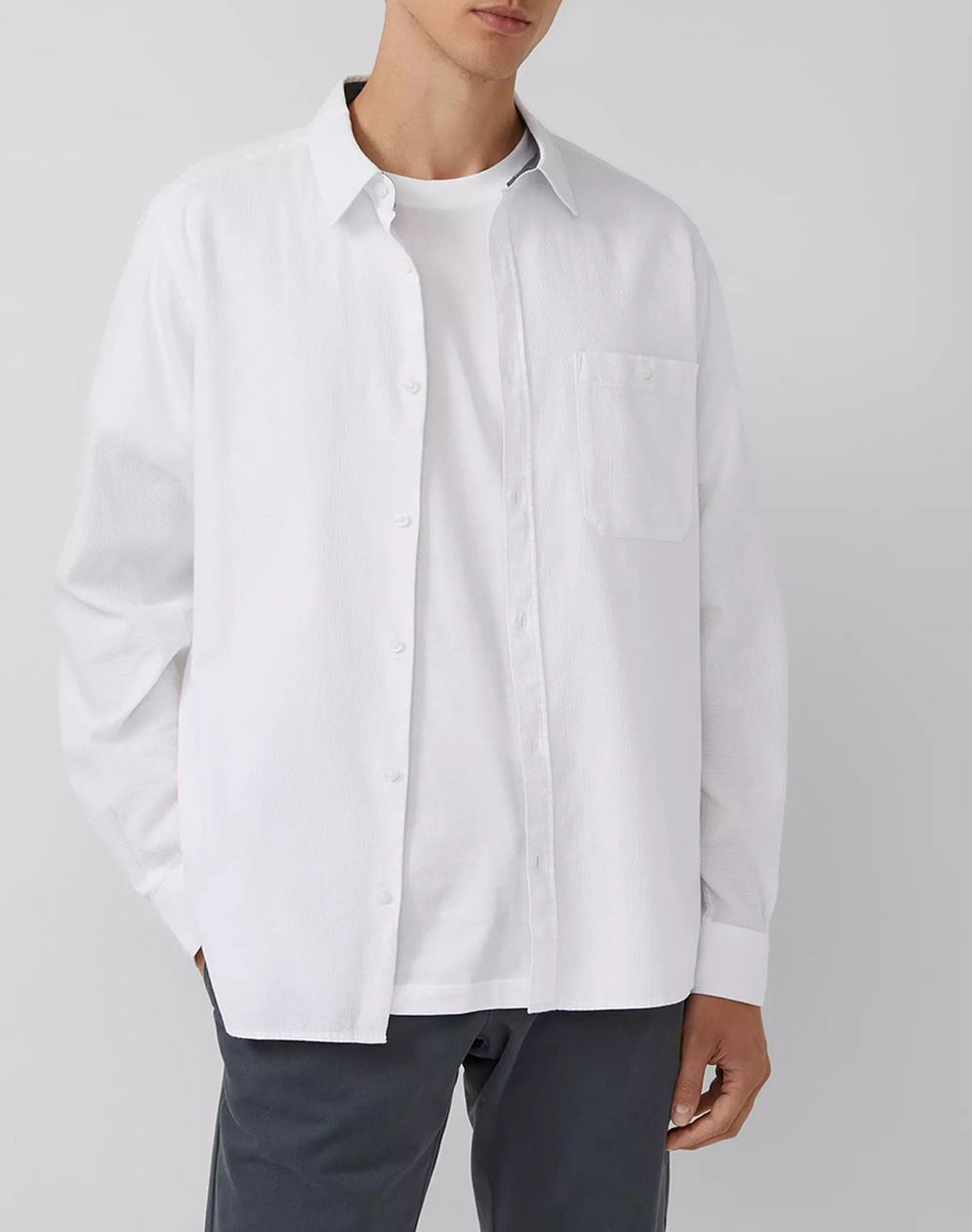 S.OLIVER Πουκάμισο 2162219-0100 White