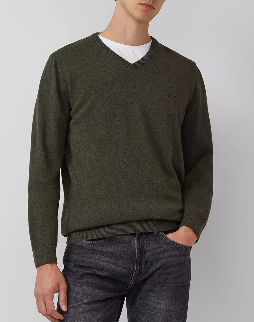 S.OLIVER Πλεκτό / Πουλόβερ 2143174-79W0 Olive