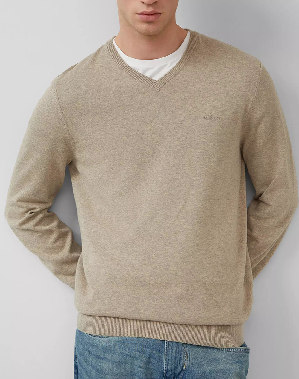 S.OLIVER Πλεκτό / Πουλόβερ 2143174-80W1 SandyBrown