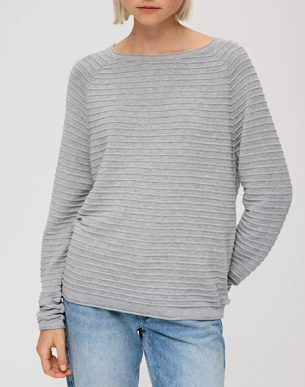 S.OLIVER Πλεκτό / Πουλόβερ 2133366-9400 LightGray