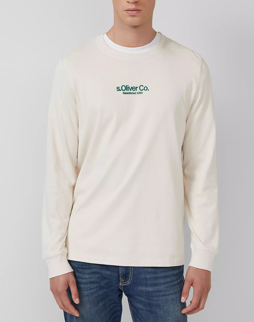 S.OLIVER Μπλούζα 2169157-90D1 Cream