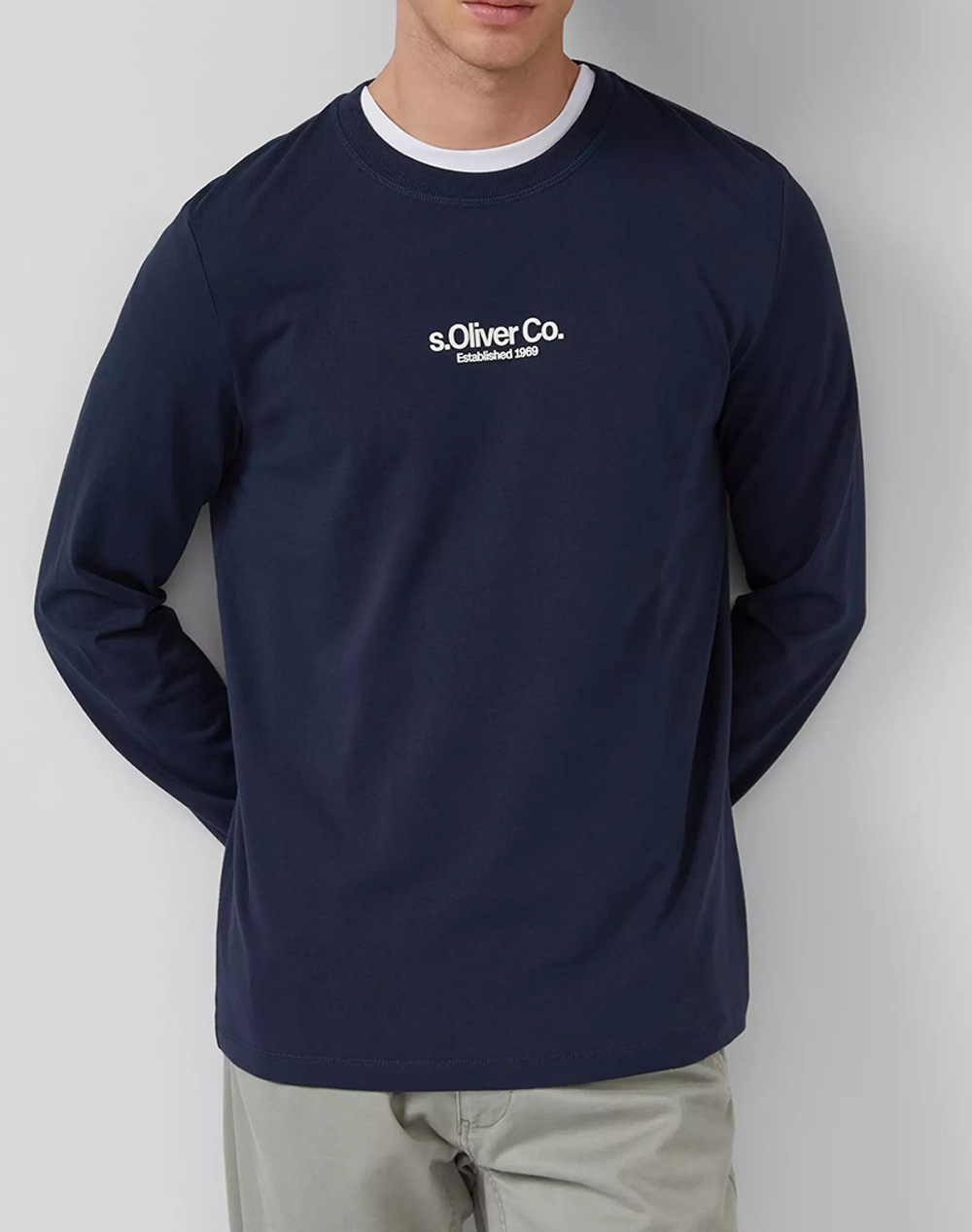 S.OLIVER Μπλούζα 2169157-59D1 NavyBlue