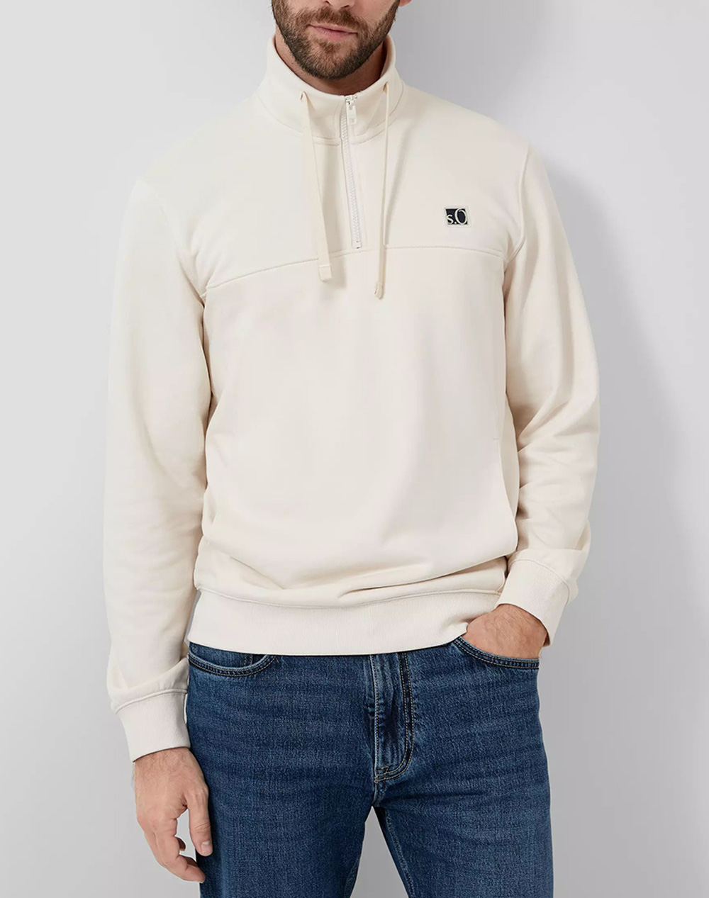 S.OLIVER Φούτερ 2169154-9000 Cream