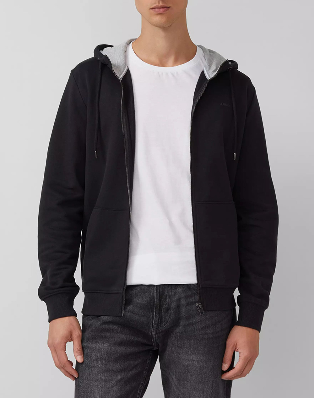 S.OLIVER Φούτερ Ζακέτα 2142043-9999 Black