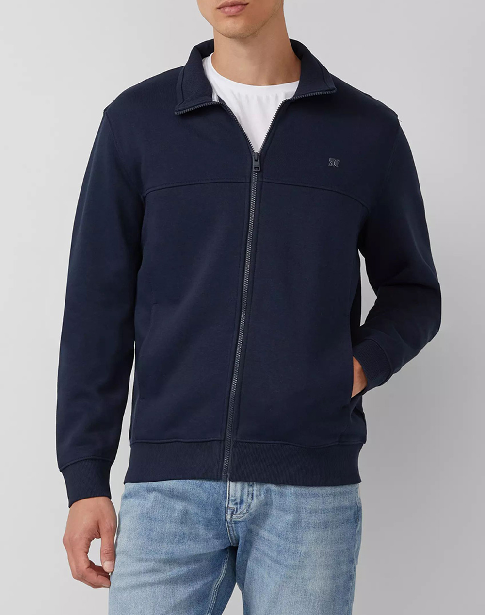 S.OLIVER Φούτερ Ζακέτα 2150162-5978 DarkBlue