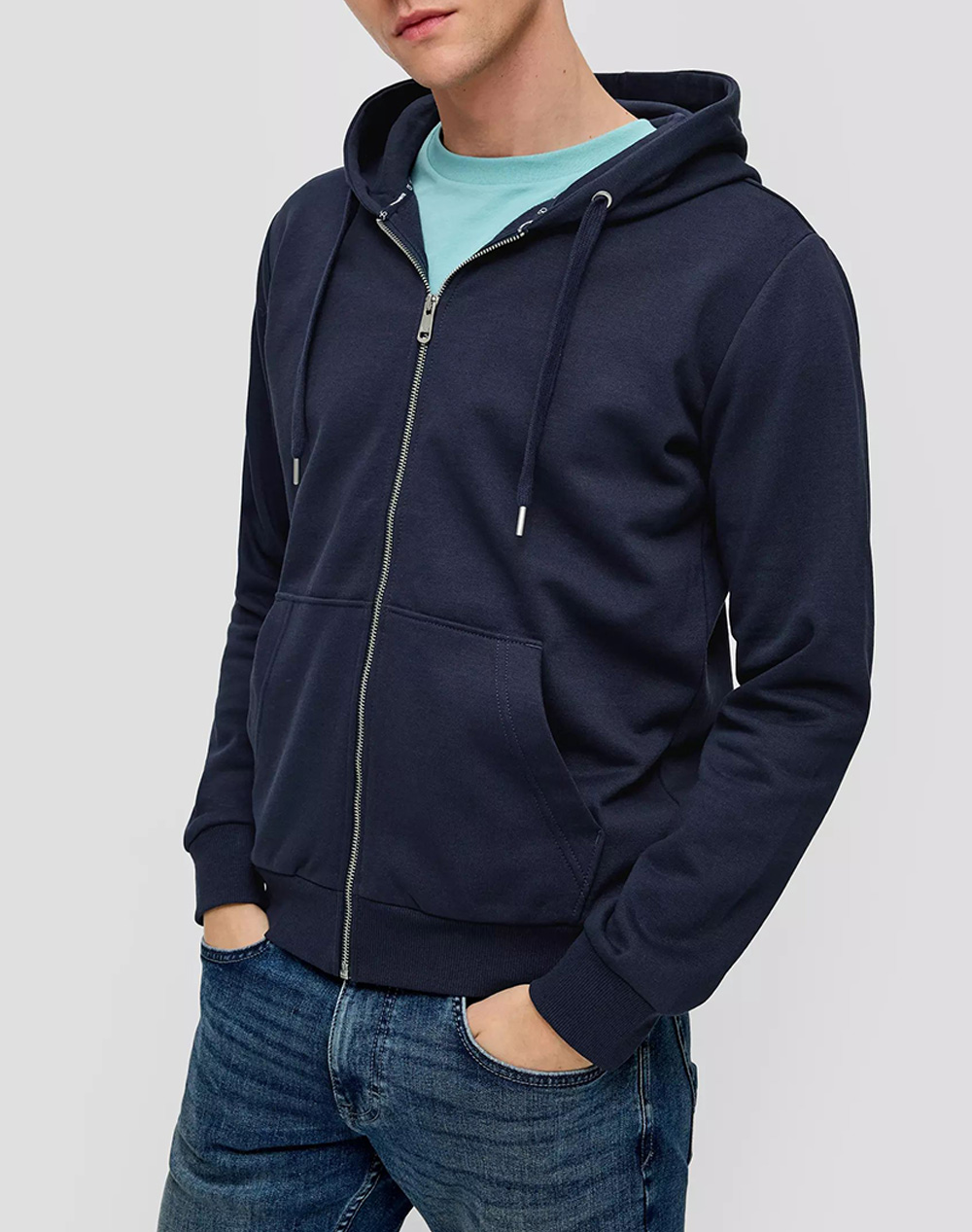 S.OLIVER Φούτερ Ζακέτα 2141661-5884 DarkBlue