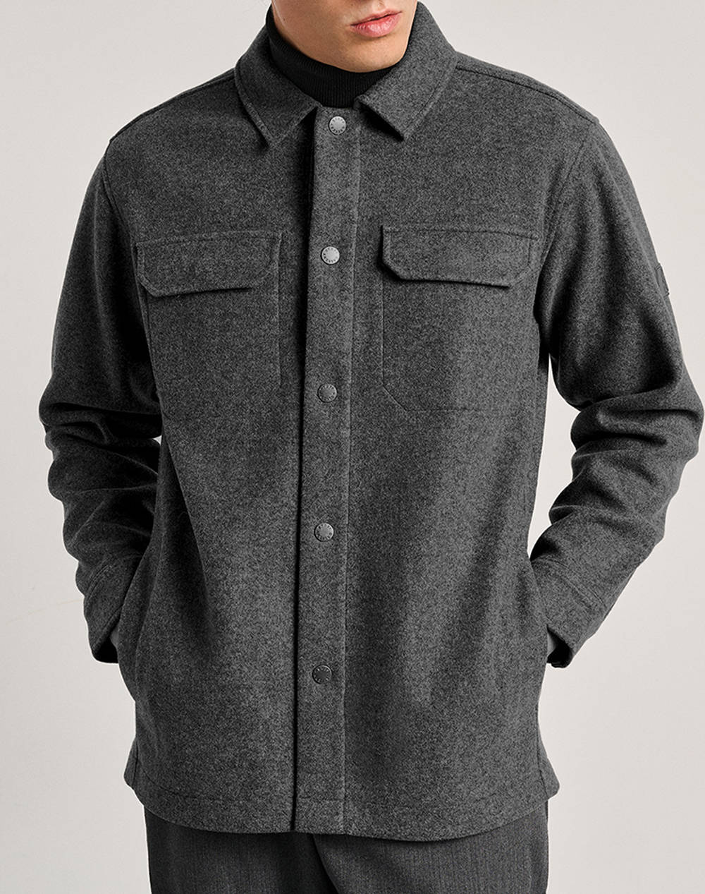 STAFF STAFF Marlon Man Overshirt 61-112.054-Ν0006 DarkSlateGrey
