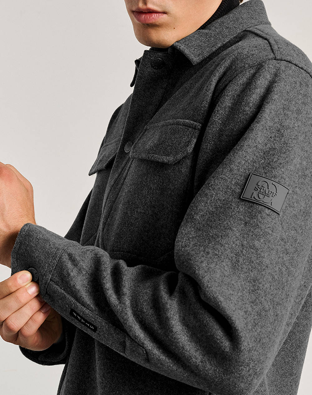 STAFF Marlon Man Overshirt 61-112.054-Ν0006 DarkSlateGrey φωτογραφία