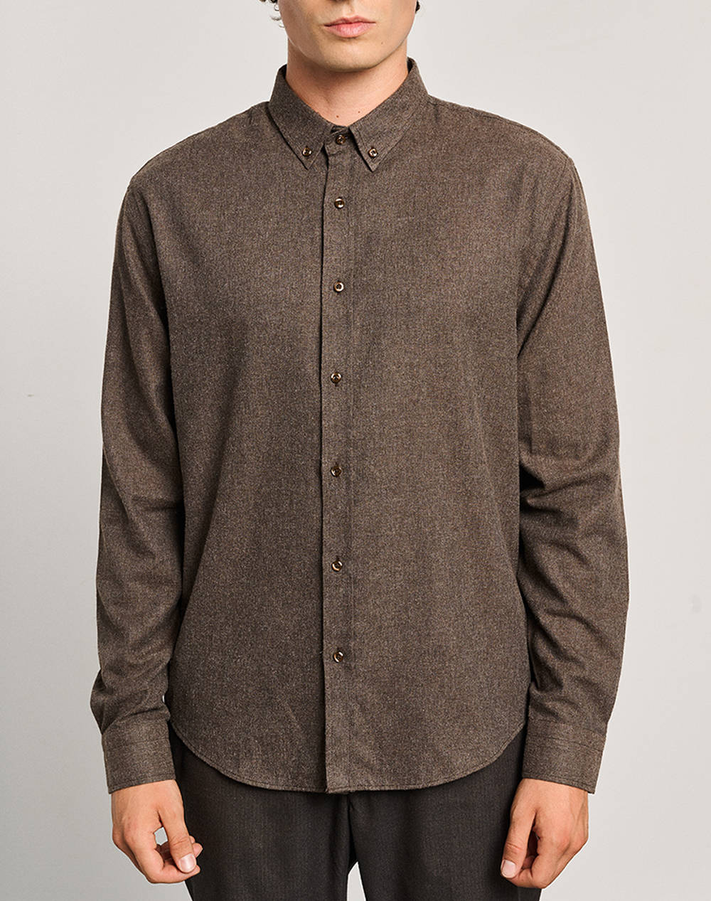 STAFF Cesar Man Shirt 61-014.054-Ν0049 Brown