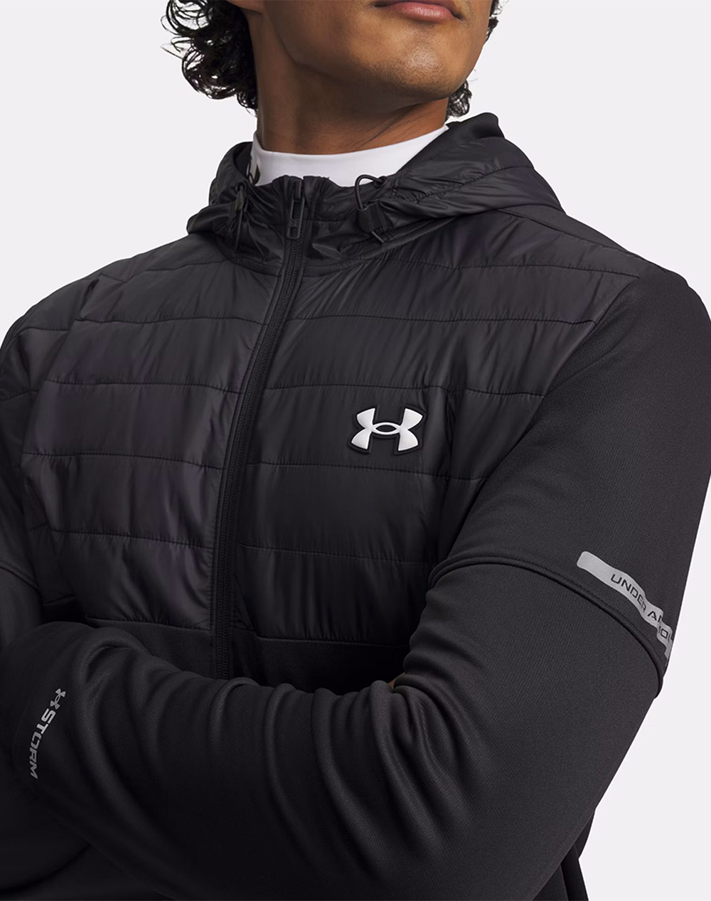 Under Armour Ua Flc Pro Utility Fz 6005617-001 Black ανδρικά ρούχα ζακέτες φούτερ Politikos Shop Πολιτικός